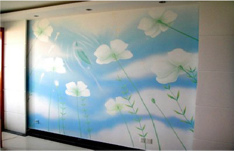 长宁县画墙绘怎么画好白云的蓬松感？