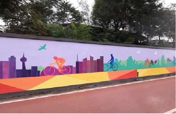 长宁县墙体彩绘-围墙