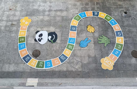 长宁县地面游戏彩绘