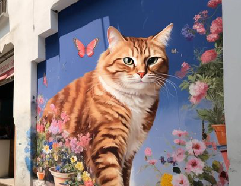 长宁县自己绘制有个性的手绘墙